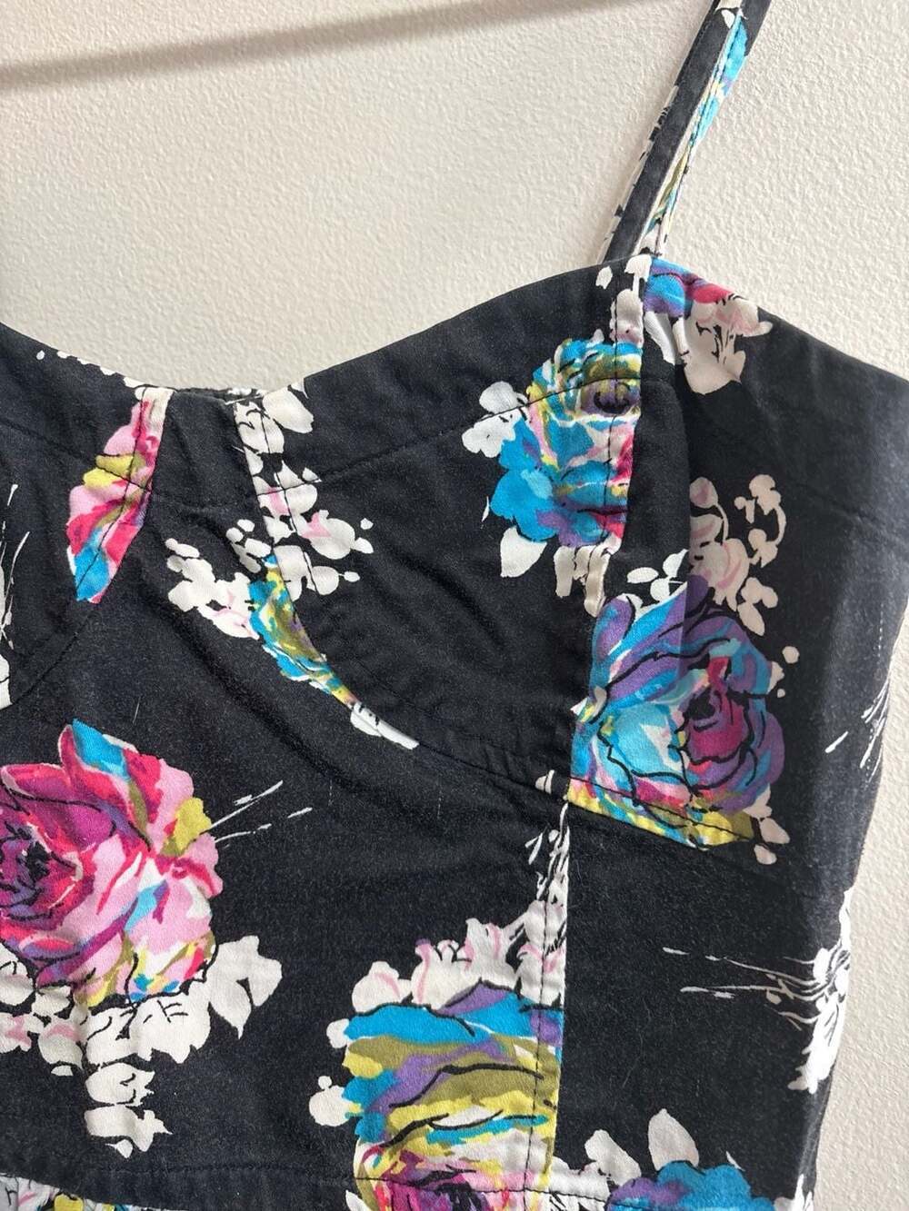 Aeropostale Floral Tiered Ruffle Camisole Dress with Smocked Back - Picture 2 of 5